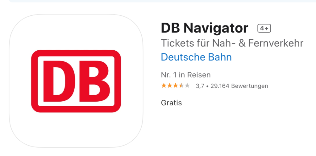 DB Navigator 德國國鐵app