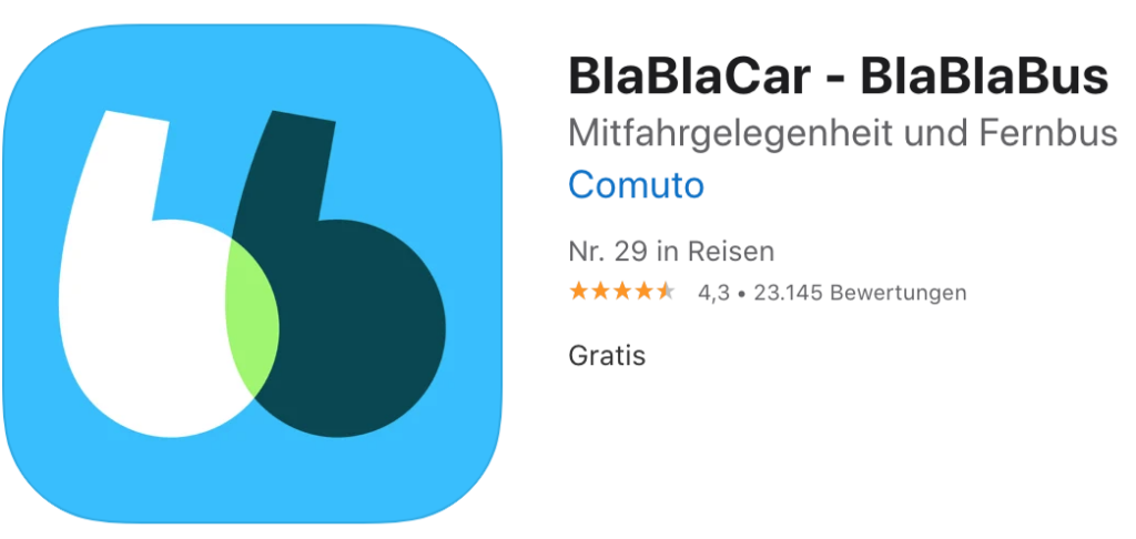 Blablarcar 歐洲共乘軟體