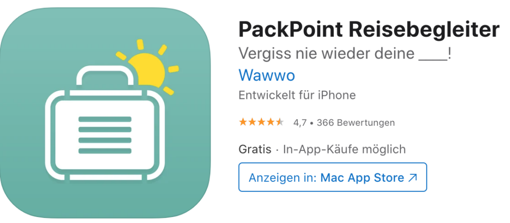 Pack Point 行前打包 app